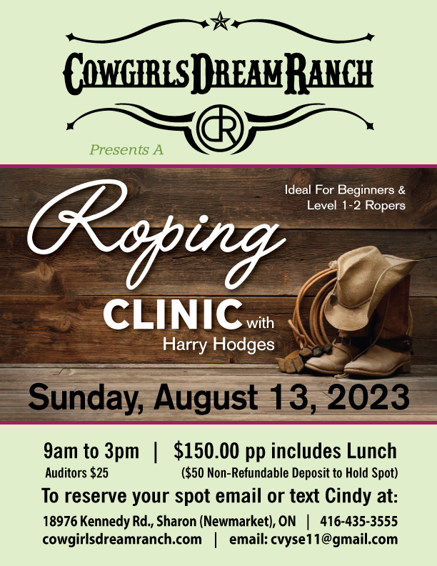 Roping Clinic with Harry Hodges